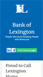 Mobile Screenshot of bankoflexington.net