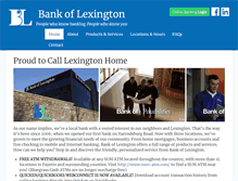 Tablet Screenshot of bankoflexington.net